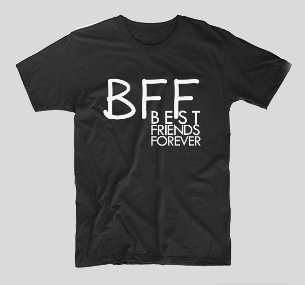 tricou-negru-bff-best-friends-forever