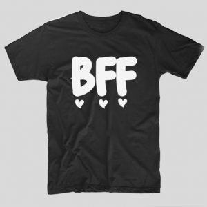 tricou-negru-bff-inimi