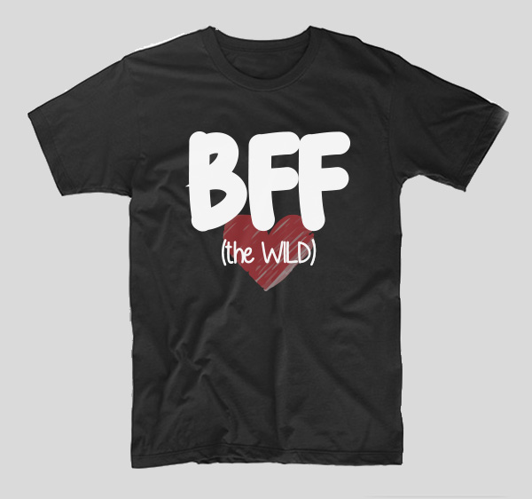 tricou-negru-bff-the-wild