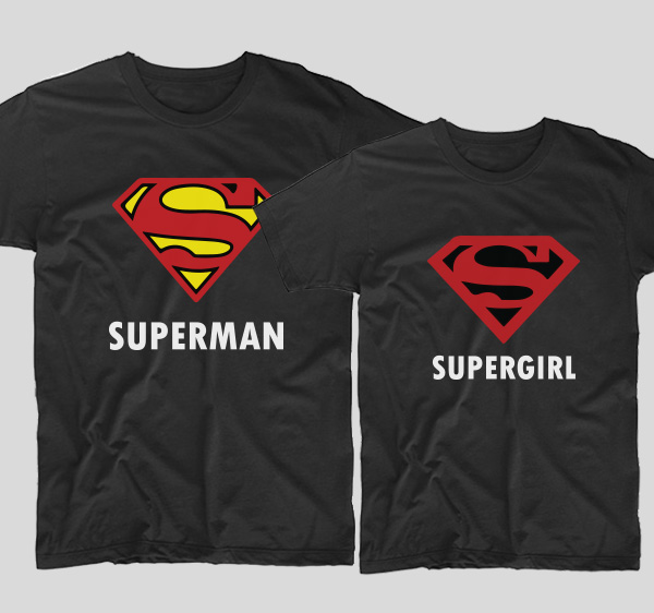 tricouri-cu-mesaje-pentru-cupluri-negre-superman-si-supergirl-bumbac