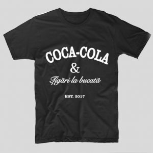 tricou-negru-cu-mesaje-haios-coca-cola-si-tigari-la-bucata-cocaine-and-caviar-funny