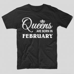 tricou-negru-cu-mesaj-haios-aniversare-tricou-cu-luna-nasterii-queens-are-born-in-february