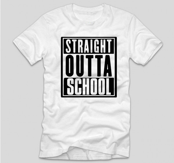 tricou-alb-cu-mesaj-haios-straight-outta-school-liceeni