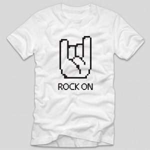 tricou-alb-rock-cu-mesaj-haios-rock-on-hand