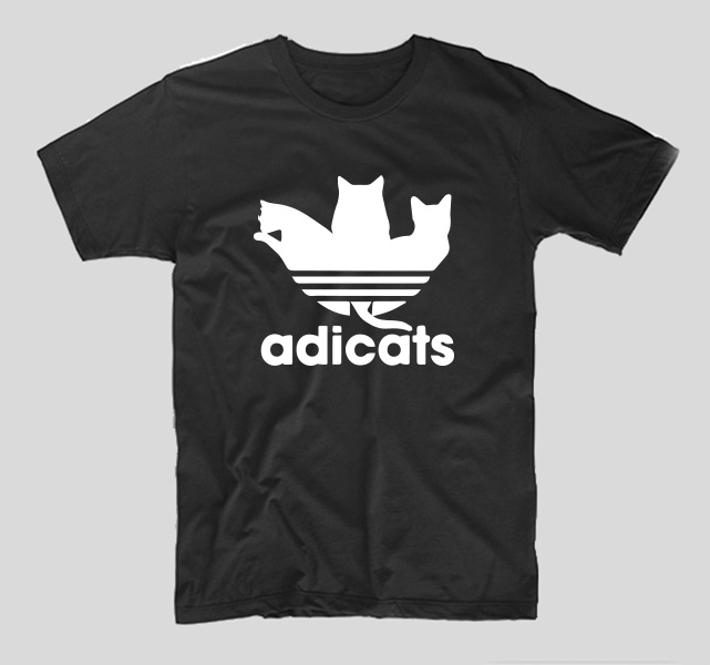 tricou-negru-cu-mesaj-haios-adicats-adidas-pisici-cats