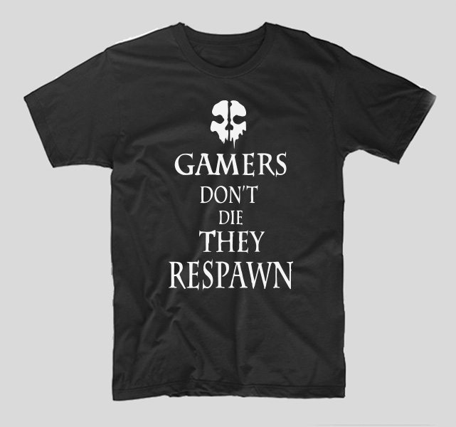 tricou-negru-cu-mesaj-haios-in-engleza-pentru-gameri-gamers-dont-die-they-respawn