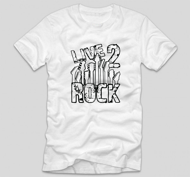 tricou-rock-cu-mesaj-haios-live-2-rock-rockeri-heavy-metal-alb