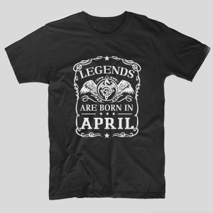 tricou-negru-cu-mesaj-aniversare-luna-nasterii-legends-are-born-in-april