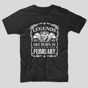 tricou-negru-cu-mesaj-aniversare-luna-nasterii-legends-are-born-in-february