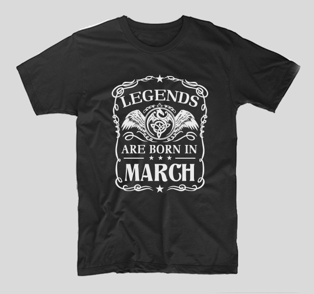 tricou-negru-cu-mesaj-aniversare-luna-nasterii-legends-are-born-in-march