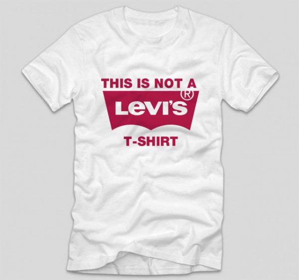 tricou-alb-cu-mesaj-haios-viral-this-is-not-a-levis-tshirt