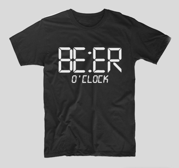 tricou-negru-cu-mesaj-haios-beer-o-clock-bere