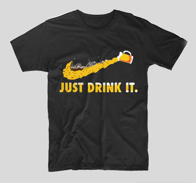 tricou-negru-cu-mesaj-haios-bere-nike-just-drink-it