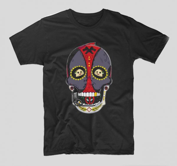 tricou-negru-cu-ilustratie-haioasa-deadpool-skull