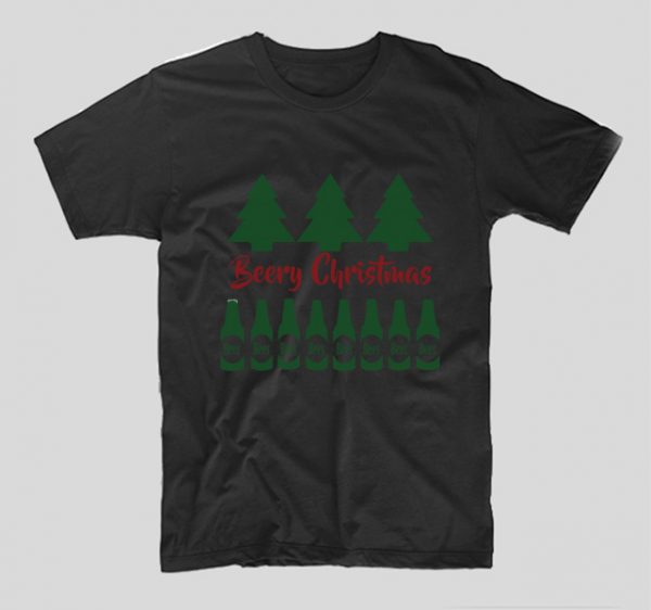 tricou-negru-cu-mesaj-haios-beery-christmas
