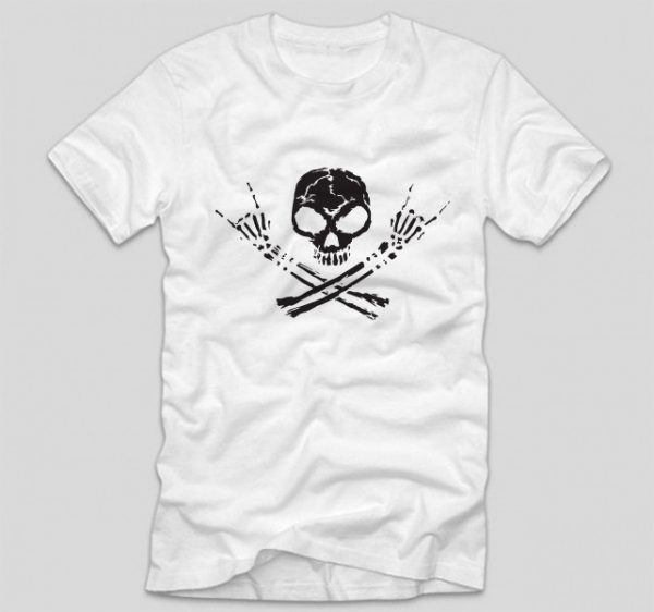 tricou-alb-cu-mesaj-rock-tricou-rock-skull