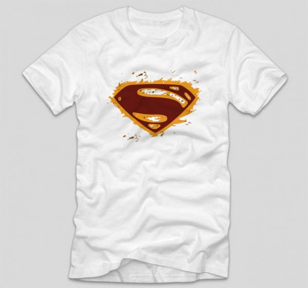 tricou-superman-alb-grunge
