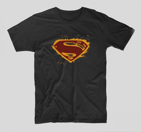 tricou-superman-negru-grunge
