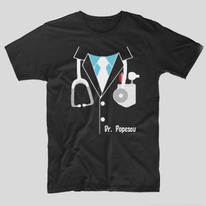 tricou-doctor-uniforma-nume-negru