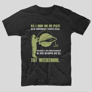 tricou-funny-pescari-weekend-tricou-negru