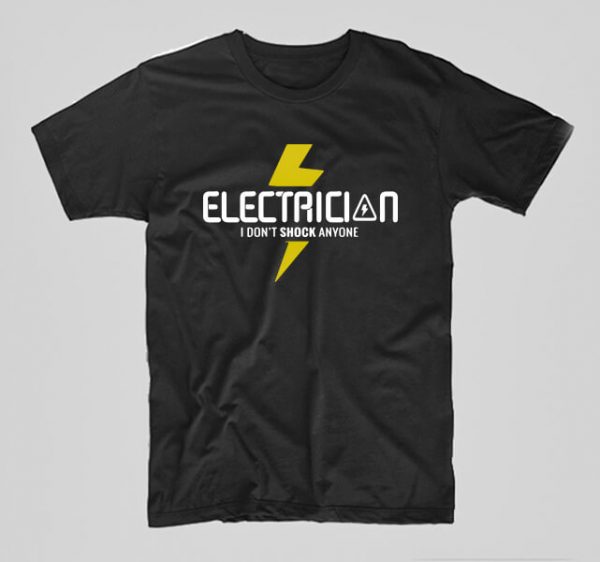 Tricou-electrician-i-dont-shock-anyone-negru
