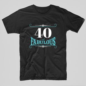 Aniversare-40-de-ani-40-and-fabulous-negru