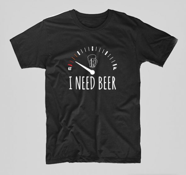 Tricou-Bere-i-need-beer-negru